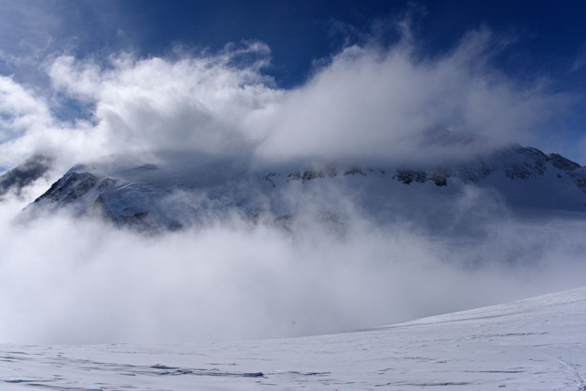 11A Mount Shinn Is Covered By Clouds From Mount Vinson High Camp